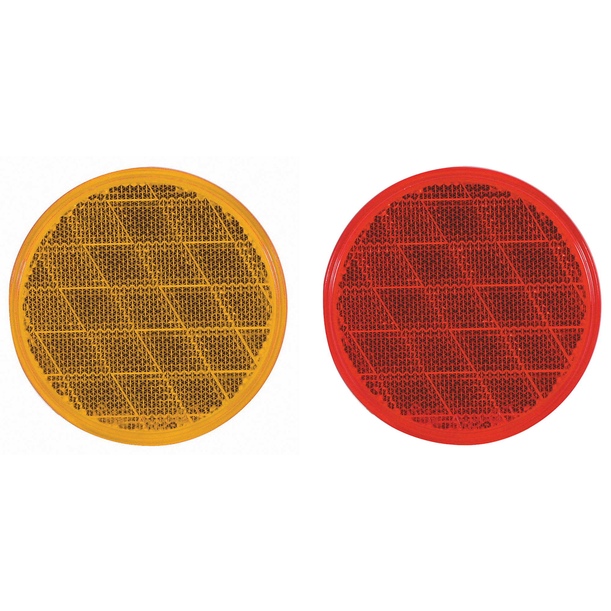 3" ROUND YELLOW/RED SELF ADHESIVE REFLECTOR SET
